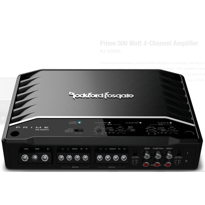 Rockford Fosgate Prime 500 Watt 4Channel Amplifier R2500X4