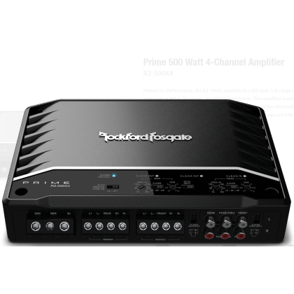 Rockford Fosgate Prime 500 Watt 4-Channel Amplifier - R2-500X4