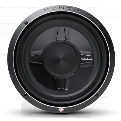 Rockford Fosgate Punch 12" P3S Shallow 4-Ohm DVC Subwoofer 