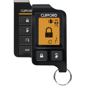 CLIFFORD 2-Way LCD Remote Starter (1 lcd 2-way, 1 led 1-way remote)