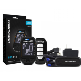 Compustar PRIME 2-way T12 SS 3-Mile Remote Package